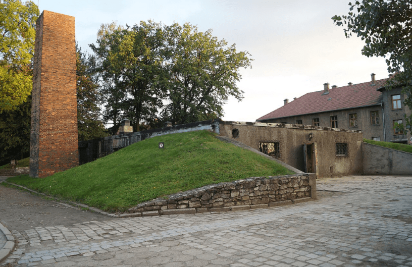 Auschwitz Crematorium. This photo was taken during Automotive Wikiexpedition 2016 set up by Wikimedia Polska Association.